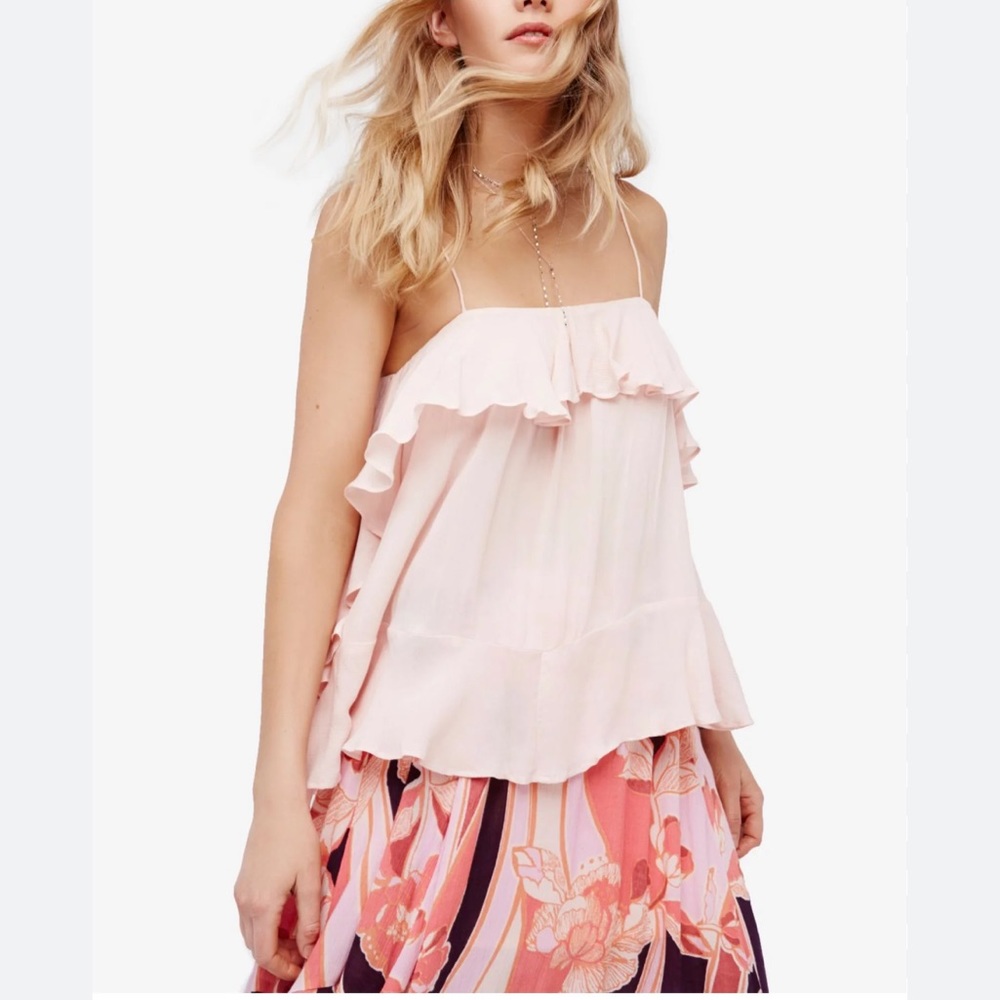 81⭐️ Free People Cascades Cami in Petal (Pink)